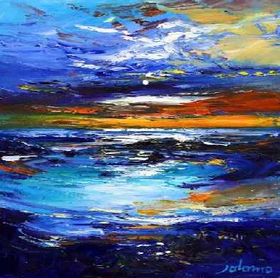 Isle of Colonsay on the edge of the world 16x16